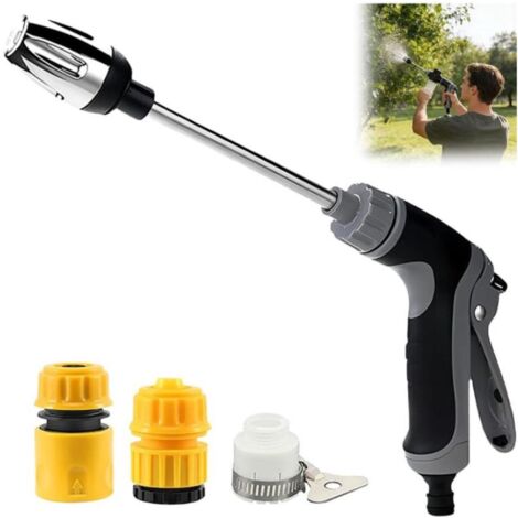 Nettoyeur haute pression - Turbo Washer - Pistolet de lavage automobile - avec 3 raccords - Pistolet pulvérisateur - Multi-pulvérisateur de nettoyage - pour Irrigation de jardin, Stations de lavage au (1/5)