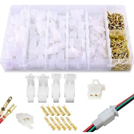 Kit de connecteurs électriques 2.8 mm – 200 pièces – 80 mâles et 80 femelles – Pour câblage sécurisé dans véhicules et équipements - 200pcs