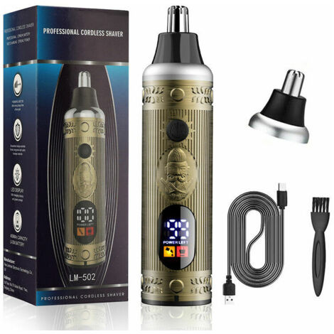 Tigrezy Tondeuse pour oreilles et nez rechargeable pour hommes