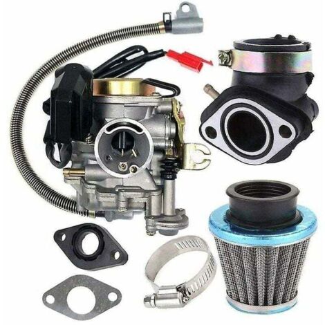 Debuns – Carburateur 18mm pour moteur GY6 4 temps – Compatible scooters 50cc à 80cc – Améliore la réponse de l'accélérateur – Installation facile - 139QMA (1/4)