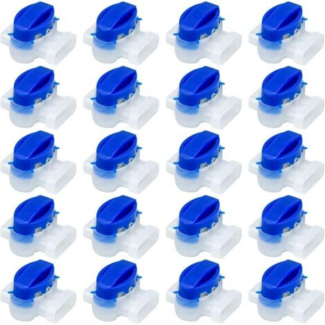 20 PCS Connecteurs de Câble Remplis des Résines, Raccord de Câble Étanche Borne à 3 Fils de Connexion pour Robot Tondeuse Automower