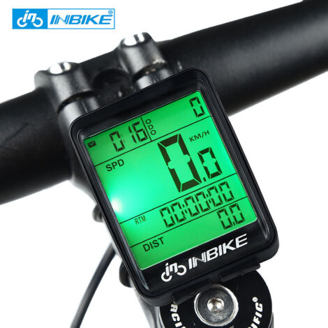 Roue de mesure, compteur kilométrique et odomètre--Compteur de Vélo sans Fil IP54 Compteur de Vitesse pour Vélo sans Fil avec écran rétroéclairé Kilométrique de Vitesse et Odomètre de Route Chronomètr
