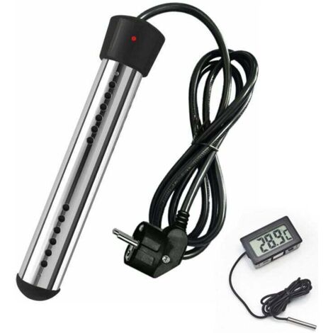 Tonchean – Résistance pour chauffe-eau électrique 3000W – Acier inoxydable – Tension d'immersion – Pour seaux et petites piscines