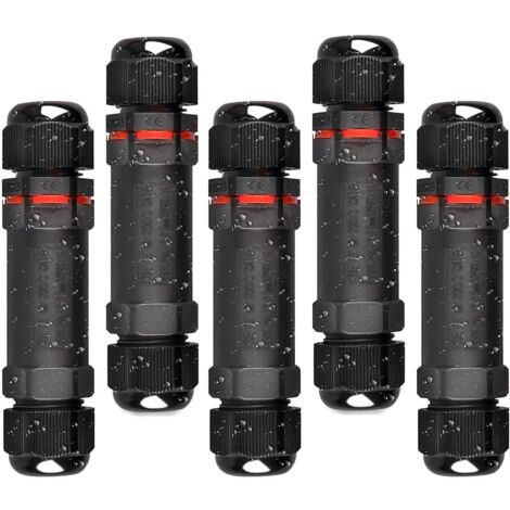 Langray – Boîte de dérivation étanche 5 pcs – Connecteurs IP68 pour câbles Ø 1mm-13mm – Taux de courant 24A, tension 450V – Résistante à l'immersion jusqu'à 10m (1/5)