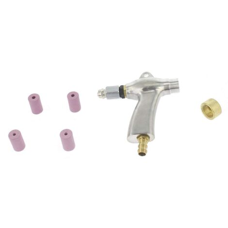 Varan Motors – Pistolet de sablage NESBG12 – Accessoire pour sableuse – 4 buses céramiques 6/7mm – Compatible cabines NESB-23 et SB990L