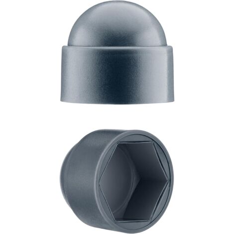 Basetbl – Cache-écrou M10 clé de 17 noir – Lot de 50 bouchons en polyéthylène PE – Résistants aux intempéries et aux UV – Pour finition professionnelle (1/5)