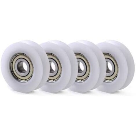 Roleader – Lot de 10 poulies de guidage en nylon U – Roulement à billes 608 – Diamètre extérieur 30mm, alésage 6mm, épaisseur 10mm – Pour applications industrielles (1/4)