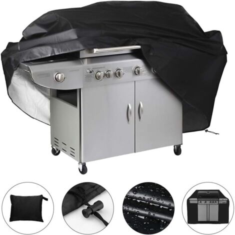 Langray – Bâche de protection étanche pour barbecue 145 x 61 x 117 cm – Tissu Oxford 210D résistant aux intempéries – Protection UV et poussière