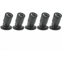 Mini spot encastrable LED 1W – Lot de 5 – Finition aluminium – Économie d'énergie jusqu'à 90% – Installation facile – Durée de vie 50 000 heures