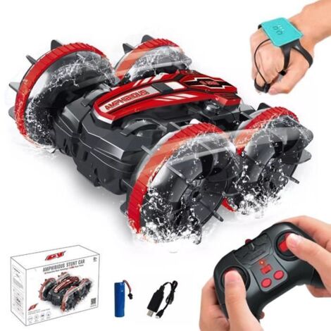 Voiture Télécommandée - PIMPIMSKY - Amphibie Rechargeable - 4WD - 360° Rotation - 15 km/h