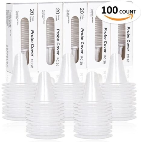 100PCS thermomètre auriculaire Covers Filtres Caches, Recharge pour tous Braun ThermoScan Modèles (1/4)