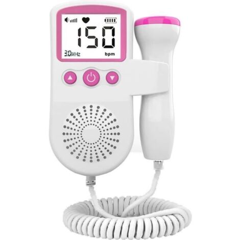 Doppler Fœtal - Doppler 3,0 MHz - Nouvelle Version - Rose