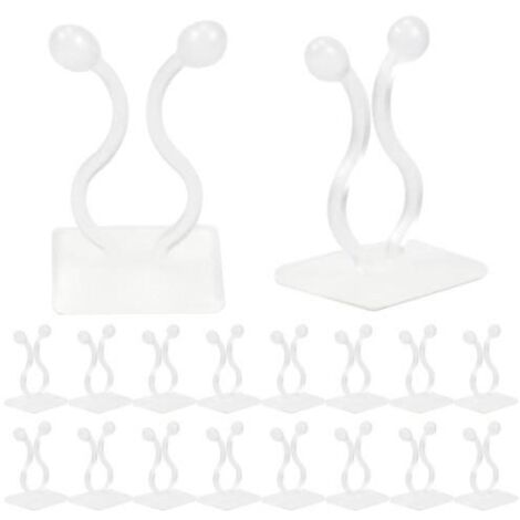 Plante Support Clips 50 Pcs pour Plantes Grimpantes Crochet Fixateur Mural Auto-adhésif Support Décoration de la Maison, (1/4)