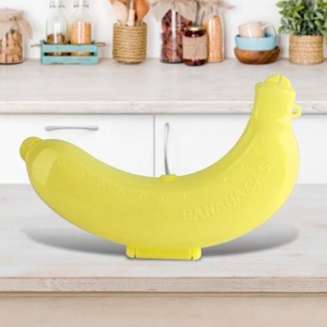 Mignon 3 couleurs fruits banane protecteur boîte titulaire cas déjeuner conteneur stockage nouveau (1/4)