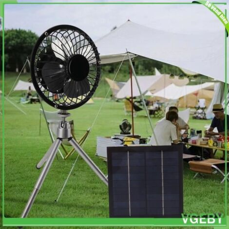 Ventilateur à Panneau Solaire - VGEBY - Modèle ABIL - 20W - USB - Portable