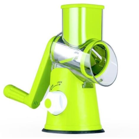 Rape Legumes Carottes Mandoline Cuisine Inox Vertical Compact Vert Coupe-Légumes
