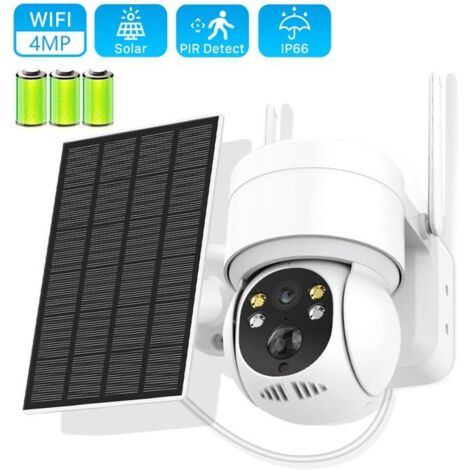 Caméra de Surveillance Extérieur Batterie Solaire sans Fil , Caméra Sécurité 4MP -Etanche IP65 (1/4)