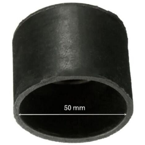 4pcs noir rond meubles chaise table jambe caoutchouc pied couvre protecteurs cap 50mm (1/4)