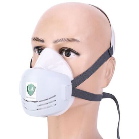 Masque à gaz anti-poussière pour soudeur Filtre de soudage Masque à gaz de pulvérisation de peinture bricolage masque (1/4)