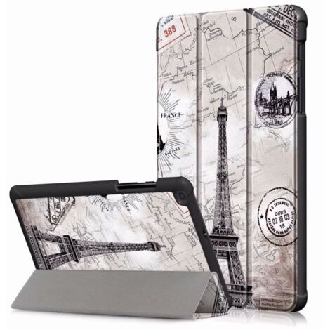 Coque - Samsung - Galaxy Tab A 8.0 2019 - Cuir PU - Ultra Mince - Antichocs (1/4)