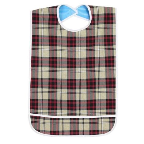 Bavoir Imperméable à l\'Eau Bavoir de Repas Adulte Protection vetement Tablier - Kaki
