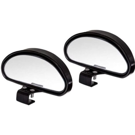 Conduite Accompagnée D\'angle Mort RéTroviseur Conduite Accompagnée pour Tous Les Voitures Miroir Convexe Angle réglable (2Pcs)