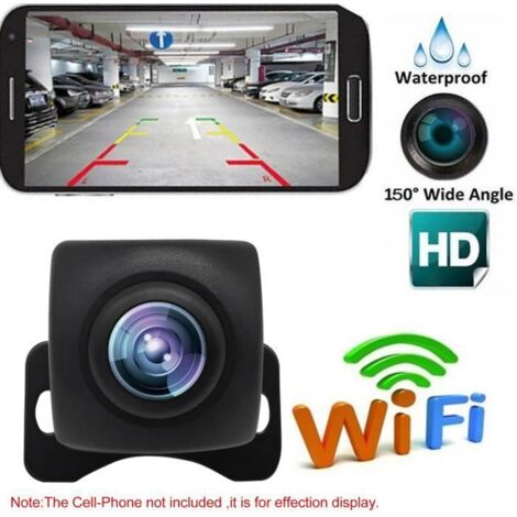 Caméra de recul sans fil Câble USB Caméra de recul HD WIFI pour voiture, véhicules, caméra de recul WiFi avec vision nocturne, mon