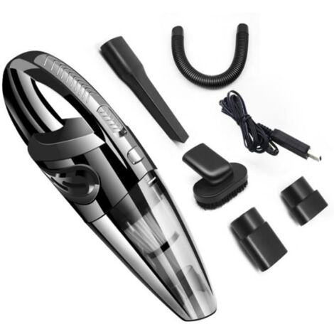 Aspirateur à Main sans Fil Aspirateur de Voiture Portable 120W 2200mAh Filtre HEPA Lavable et 4 Buses Rechargeable (1/4)