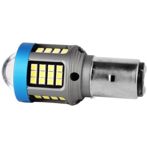 Ampoules de phare de moto Ampoule de phare de moto LED blanc haute luminosité large vue en alliage d\'aluminium BA20D (1/4)