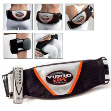 Ceinture amincissante - Vibro Shape - Professionnelle - Vibrante - Chauffante - Noir