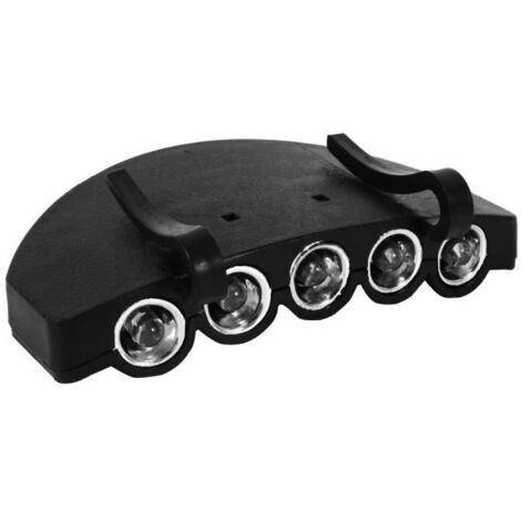 ARAMOX lumière pour casquette de pêche 5 LED casquette chapeau bord clip lampe frontale lampe phare pêche randonnée cyclisme (1/4)