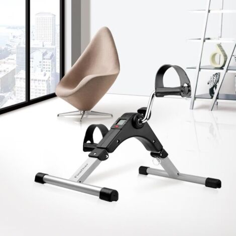 Mini vélo d\'appartement - Finether - Pliable - Résistance réglable - Écran LCD - Compact (1/4)