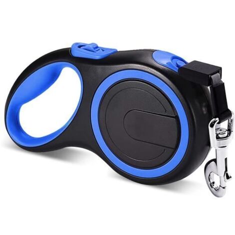 Laisse Chien 8M (50kg) Taille Enrouleur extensibles automatiques Laisse avec Sangle pour Chien -bleu (1/4)
