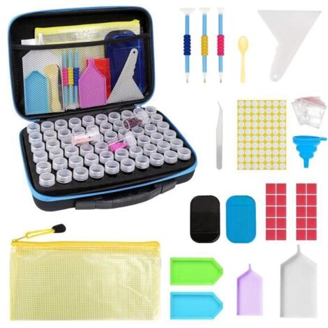 Boite de rangement - Diamond Painting - 60 Compartiments - Nylon - Mixte - Adulte (1/4)