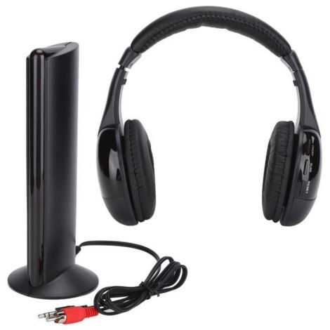 Casque d\'écoute - SALALIS - Casque Sans Fil 5 en 1 - Radio FM - HiFi - Basses Profondes (1/4)