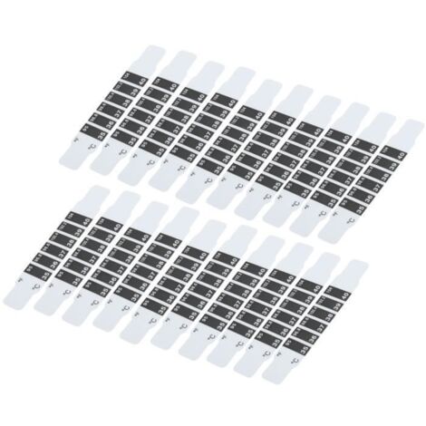 Cuque Bande de thermomètre frontal 20pcs Bandes de Thermomètre Frontal Bande de Thermomètre de Fièvre Réutilisable Bande de
