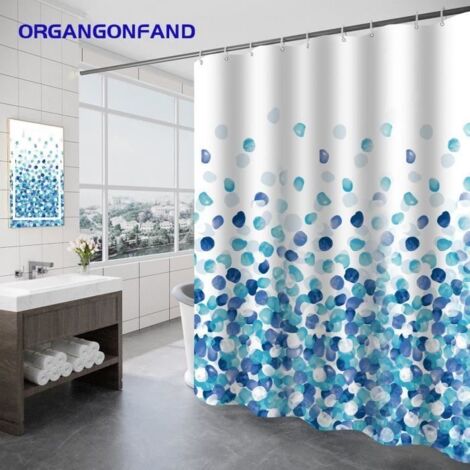 Rideau de douche - rideau de douche imperméable épaissi - rideau de douche en polyester-300 largeur 200 hauteur CM