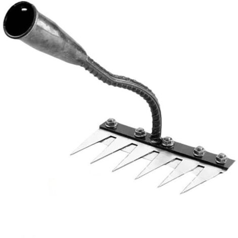 Râteau de désherbage de jardin en acier au carbone, râteau de jardin en métal très résistant, pour jardinage et désherbage (1/5)