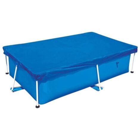 Bâche de protection pour Piscine - Portable et résistante aux UV - 220150cm - Bleu - Rectangulaire (1/4)