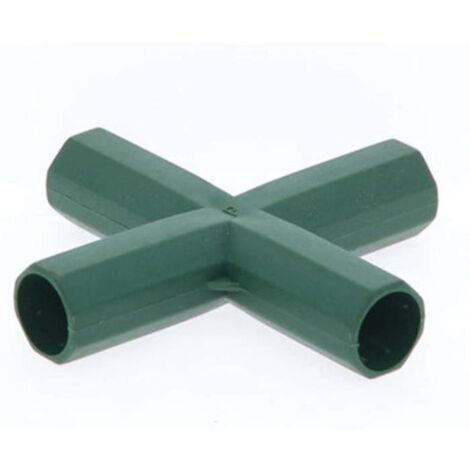 Connecteur de construction de cadre de serre, 10Pcs Connecteur de meubles de cadre de serre en plastique 16mm raccord PVC, B (1/4)