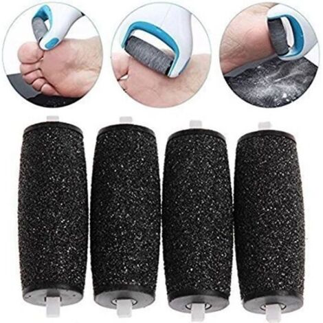 Lot de 4 rouleaux recharge Scholl Velvet Smooth - Générique - Noir - Mixte - Adulte