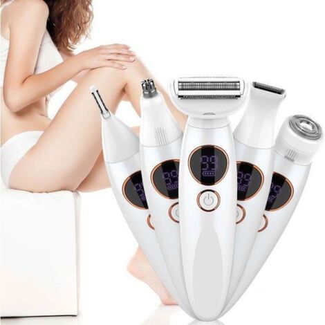 Rasoir Électrique Femme - NAPASA - 5 en 1 - Rechargeable - Autonomie 90 min - Étanche IPX7 (1/5)