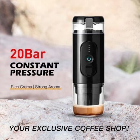 Cafetière portable - MIOLOE - Modèle de voyage - Compatible capsules Nespresso - Charge USB - 20 bars (1/4)