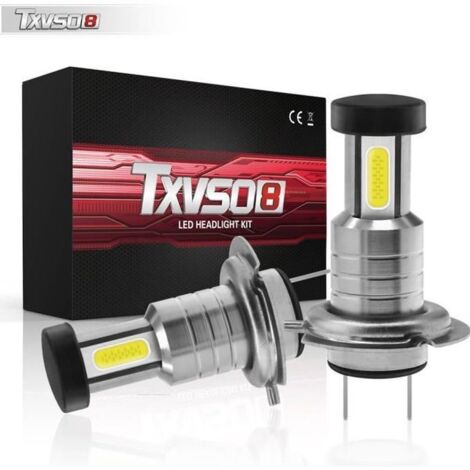 2pcs H7 110W 30000LM Phares de Voiture LED Lampe de Conduite Ampoules Canbus Blanc 6000K (1/4)