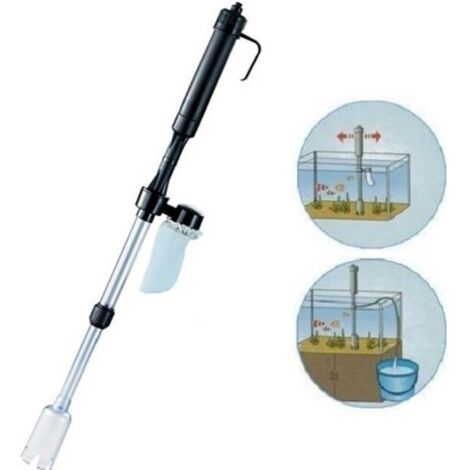 Aspirateur Aquarium Automatique Nettoyeur de Gravier Électrique Nettoyeur de siphon, Changeur d\'eau automatique pour aquarium (1/4)