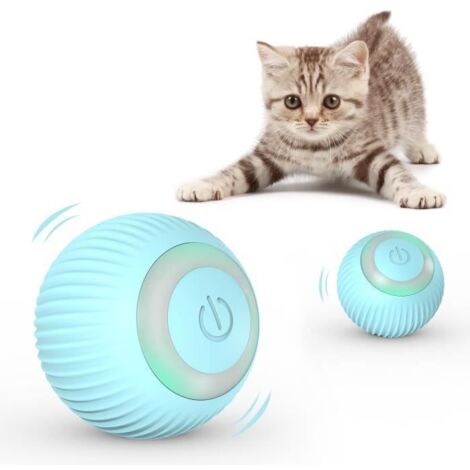 Jouet interactif pour chat - BIGILANTUH - Balle LED - Rotation 360° - Chargement USB - Silencieux (1/4)