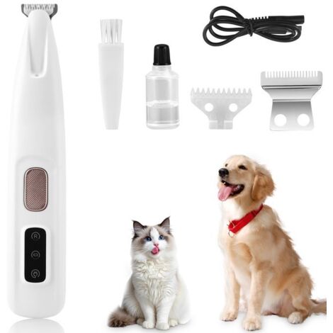 Tondeuse Électrique - TTLIFE - Silencieuse - Imperméable - LED - Pour Chiens et Chats