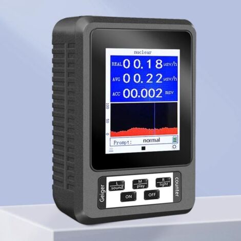 Noir -Geiger de DéTecteur de Rayonnement, XR1 BR-9B Compteur de rayonnement, Testeur de Rayonnement Ionisant (1/4)