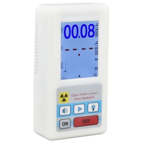 Dilwe testeur de rayons X BR‑6 Compteur Geiger Détecteur radioactif multifonctionnel à lecture facile pour rayonnement (1/4)
