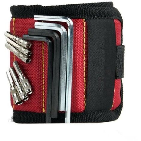Bracelet magnétique avec aimants puissants pour maintenir à vis matériel outils Maintenance pièces Rangement magnétique Bracelet (1/4)